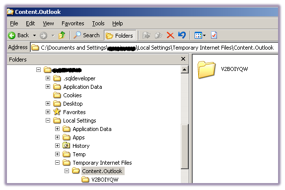 attachments missing in outlook 2011